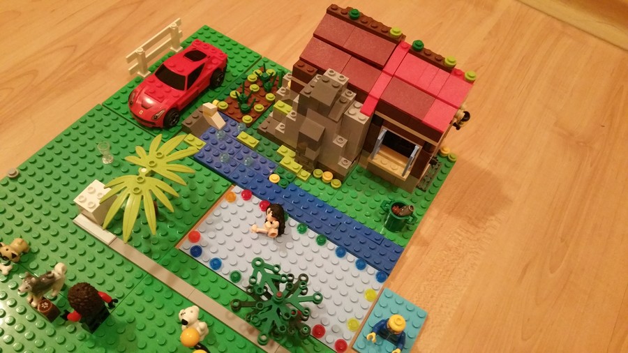 LEGO figurák vidám reggelei