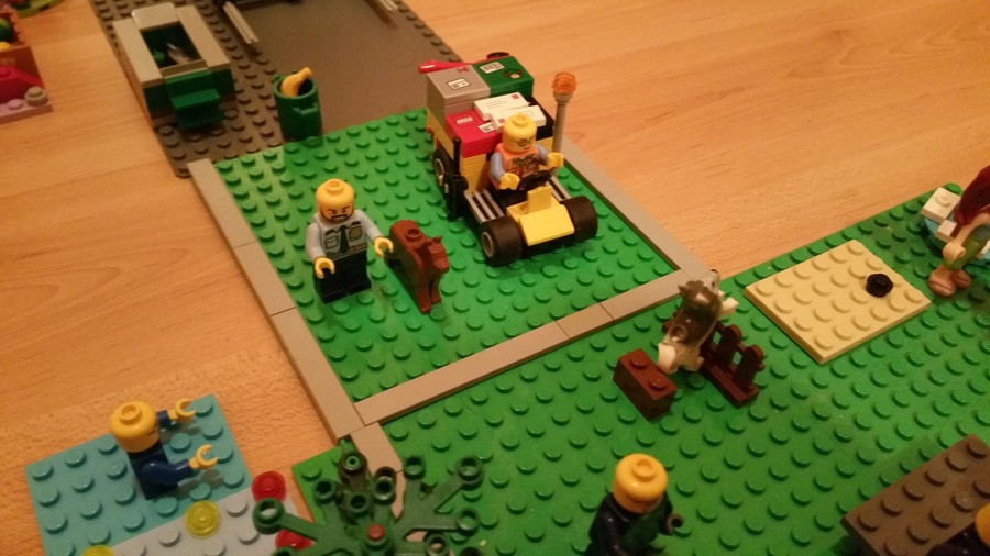 LEGO figurák vidám reggelei