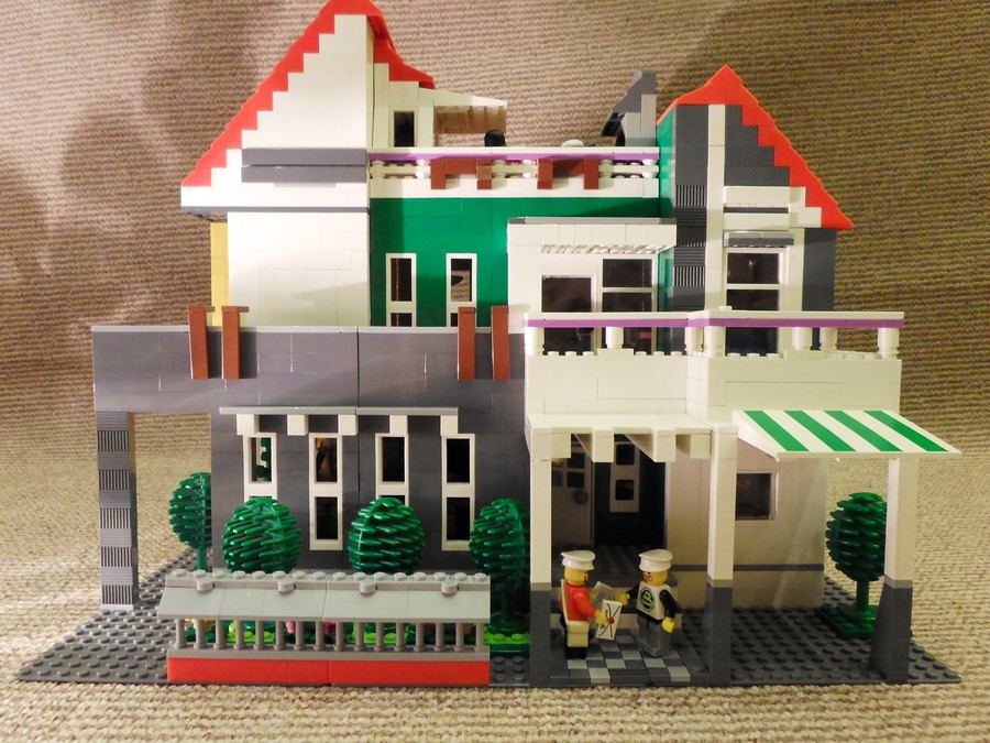 Zöld lego ház