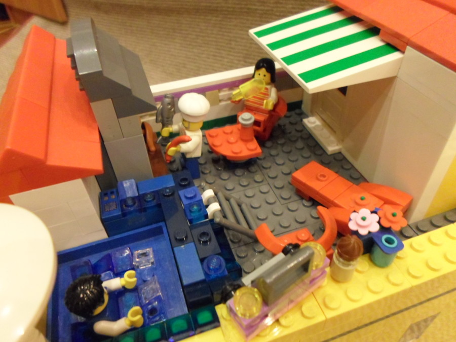Zöld lego ház