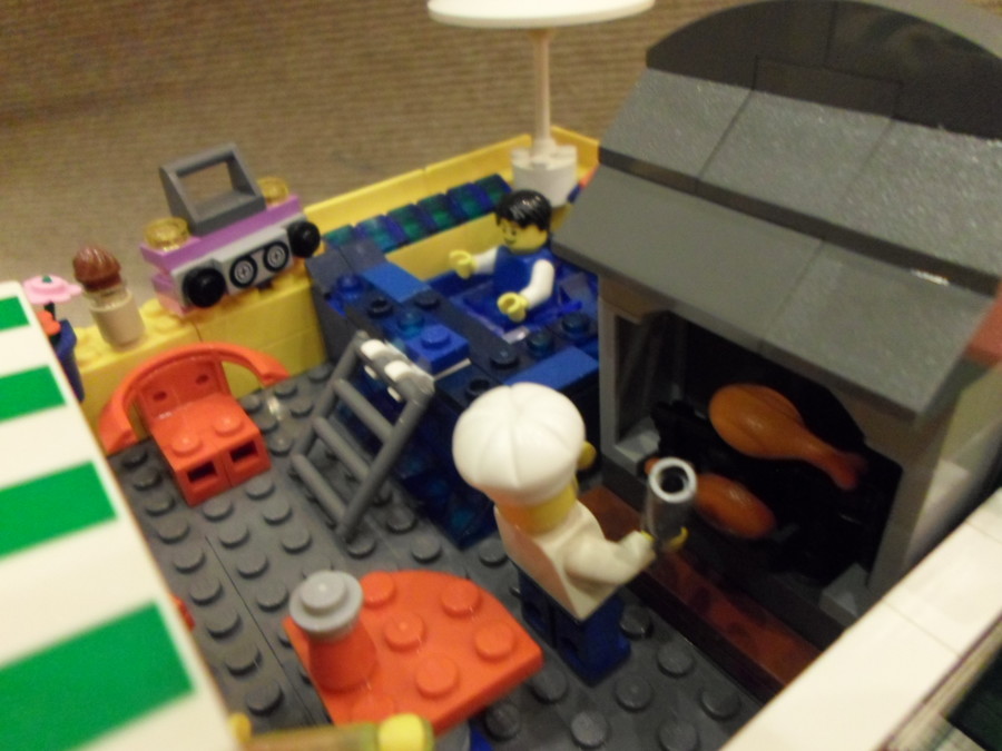 Zöld lego ház