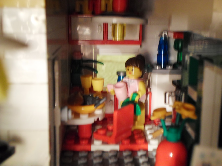 Zöld lego ház