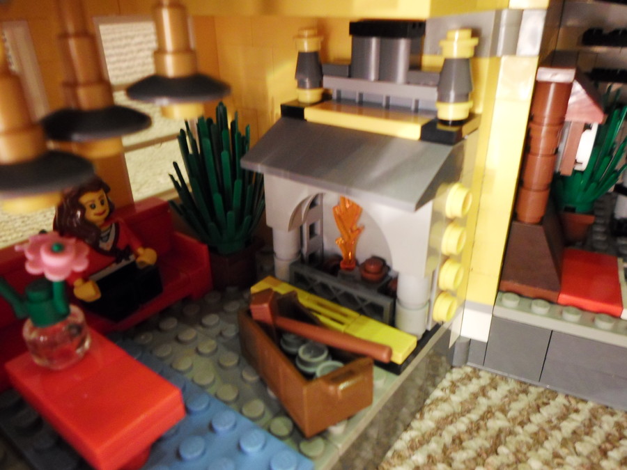 Zöld lego ház