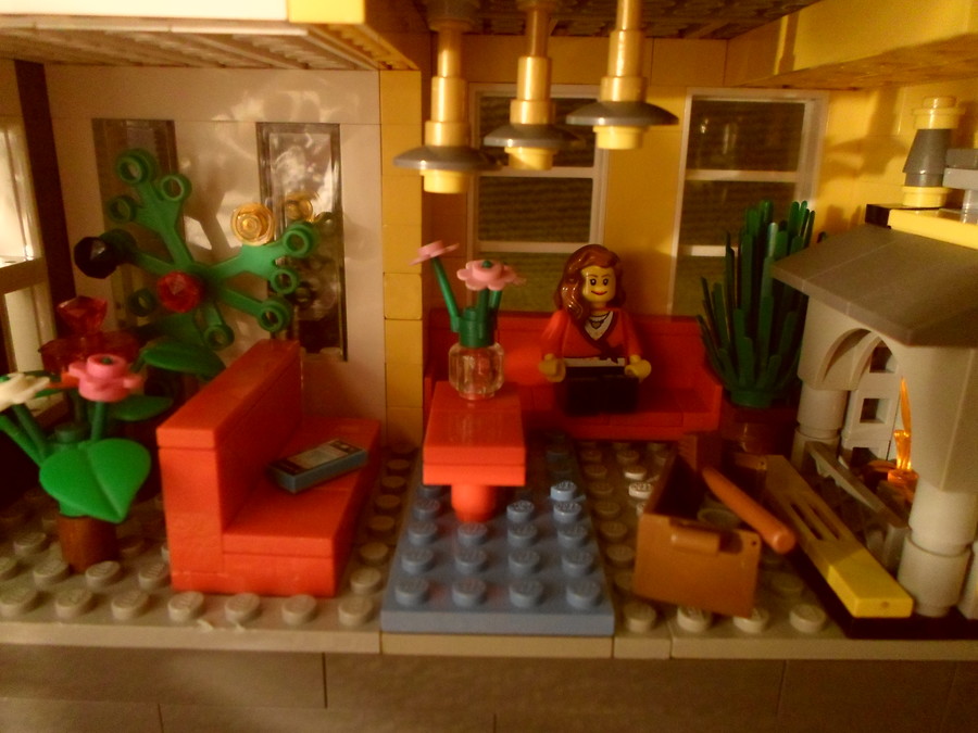 Zöld lego ház
