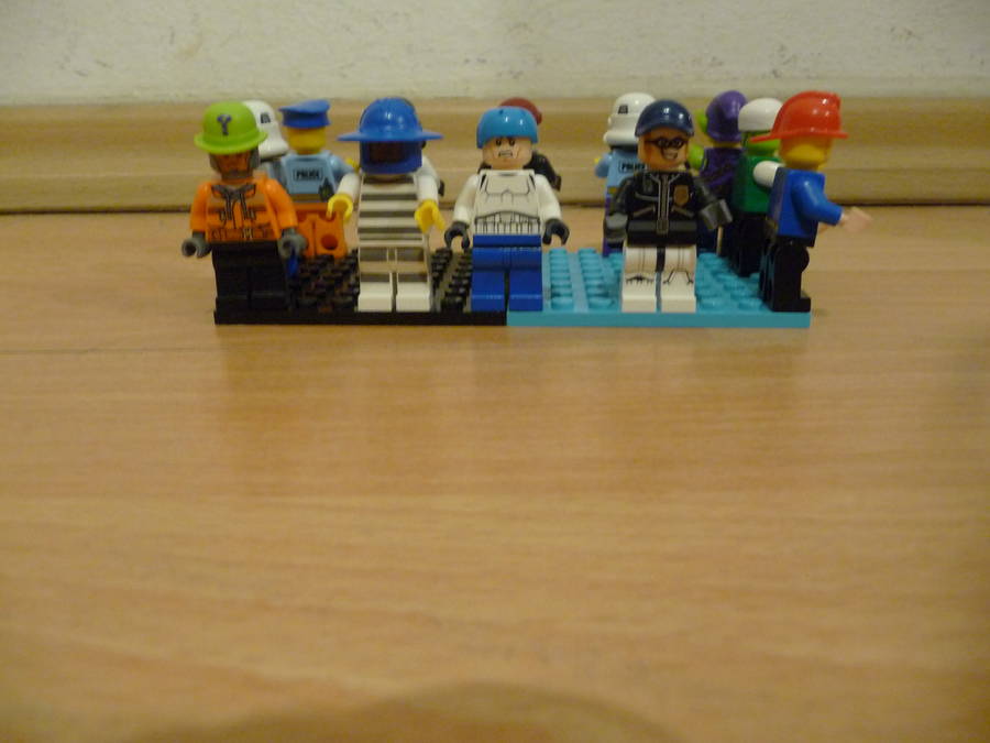 Összevissza lego emberek