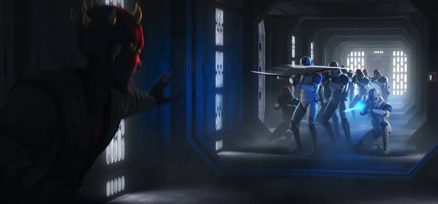 Darth Maul vs Klónkatonák