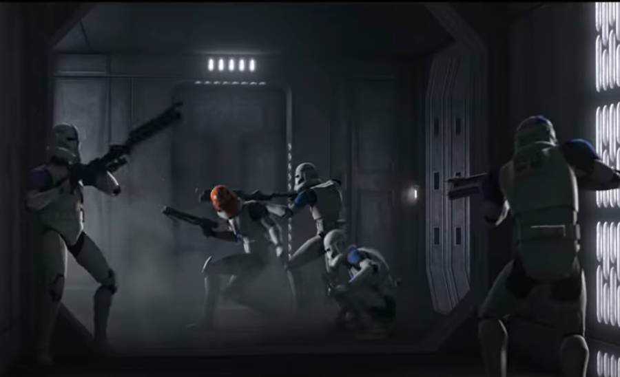 Darth Maul vs Klónkatonák