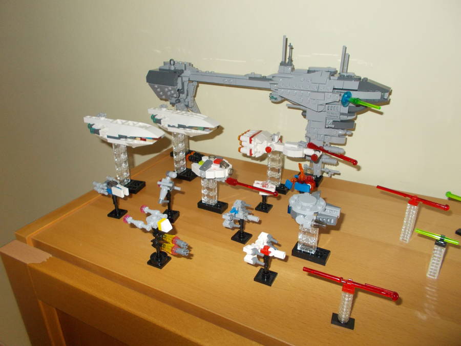 Mini Star Wars hajóflotta
