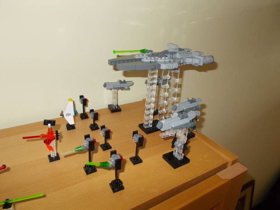 Mini Star Wars hajóflotta