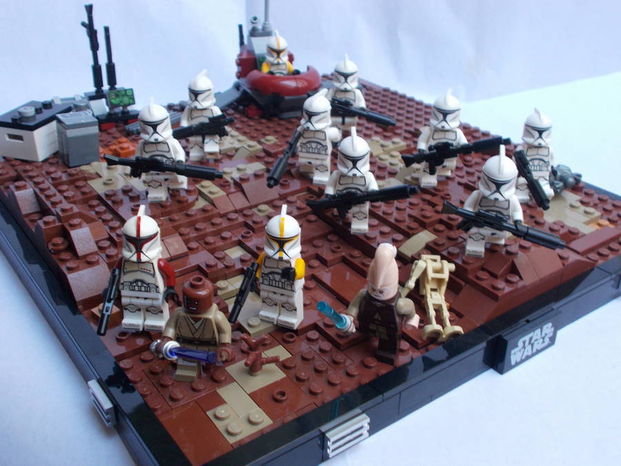 Star Wars II. Geonózis-i csata dioráma