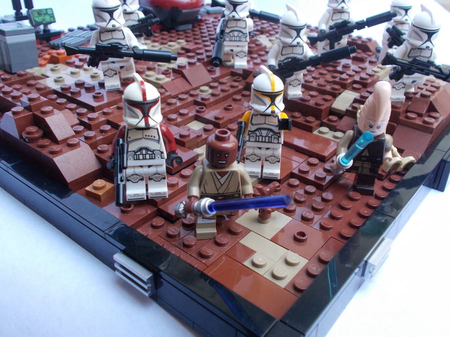 Star Wars II. Geonózis-i csata dioráma