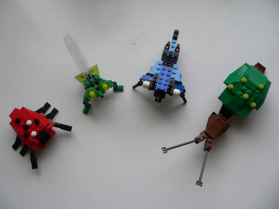 Designer Set 4101: 3 rovar egy éticsigával