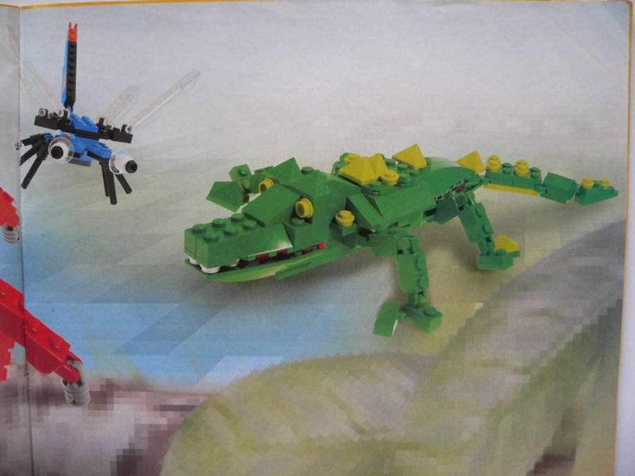 Designer Set 4101: óriás pók szitakötővel és krokodillal kiegészítve