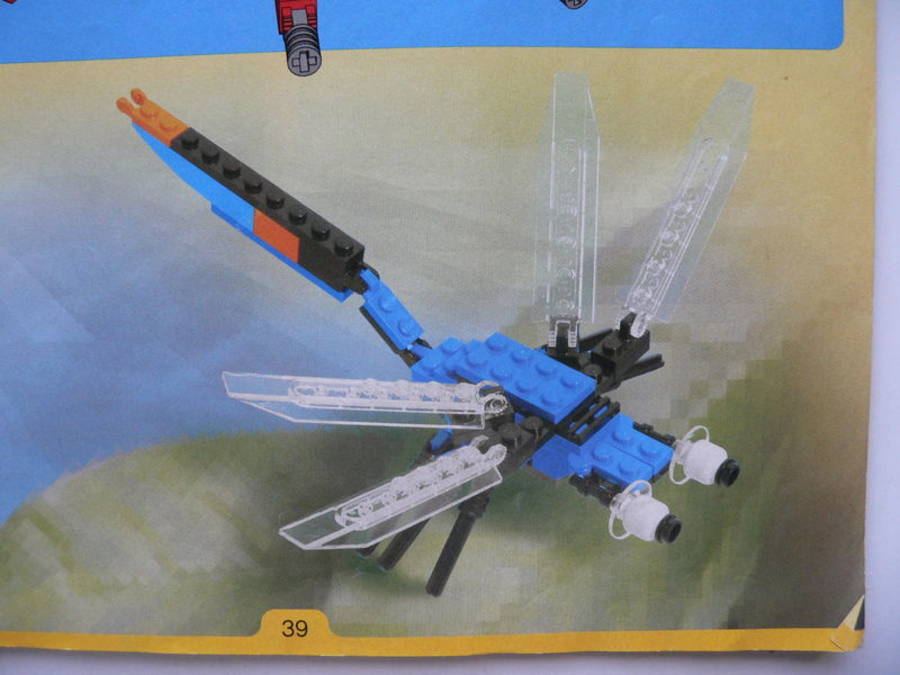 Designer Set 4101: óriás pók szitakötővel és krokodillal kiegészítve