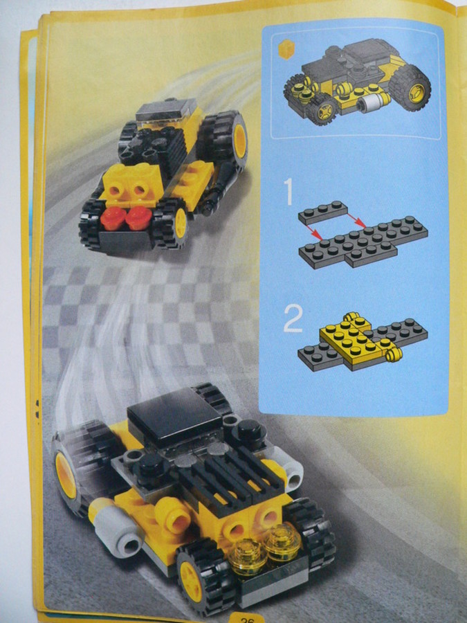 Designer Set 4096: két szörny versenyautó