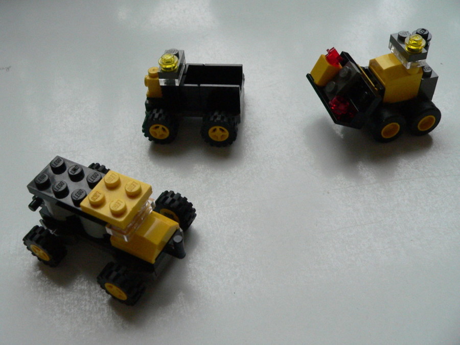Designer Set 4096: három mikrojárműves építkezés