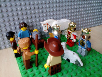 Karácsonyi LEGO betlehemes