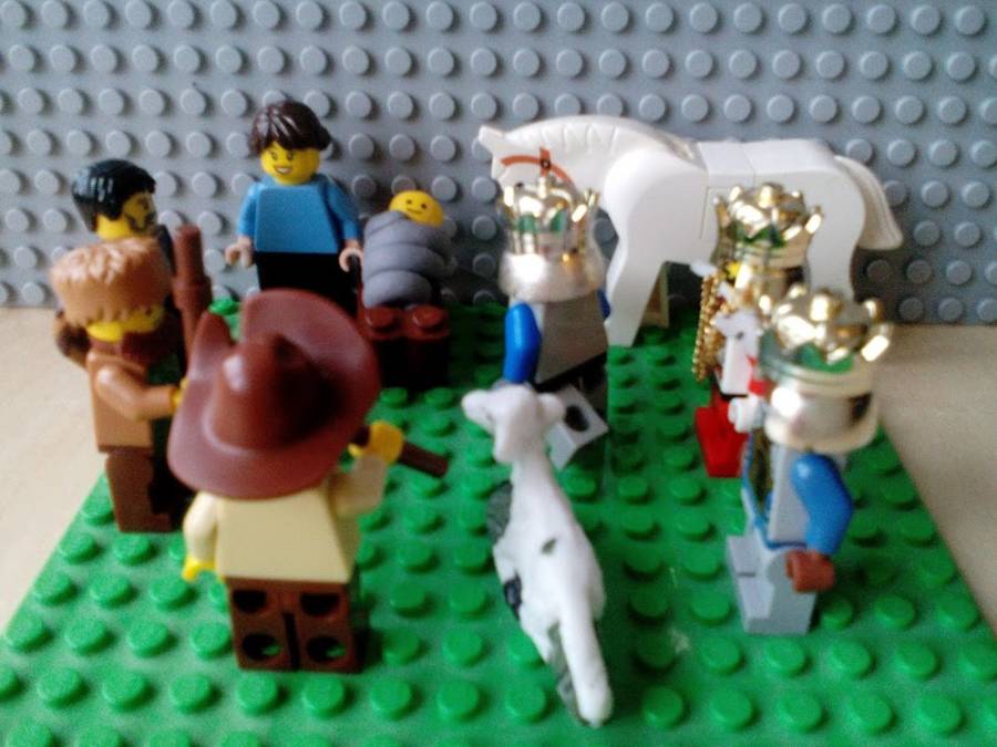 Karácsonyi LEGO betlehemes