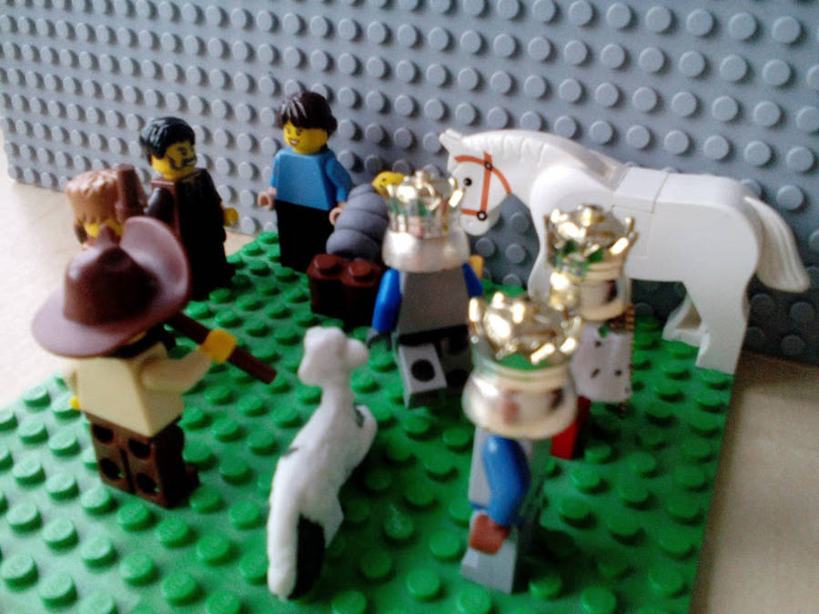 Karácsonyi LEGO betlehemes