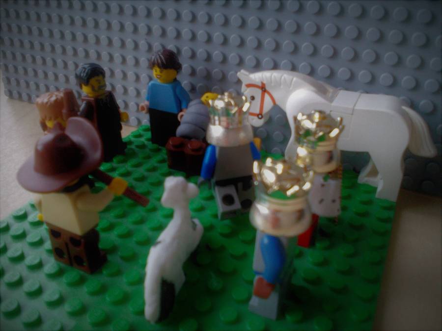 Karácsonyi LEGO betlehemes