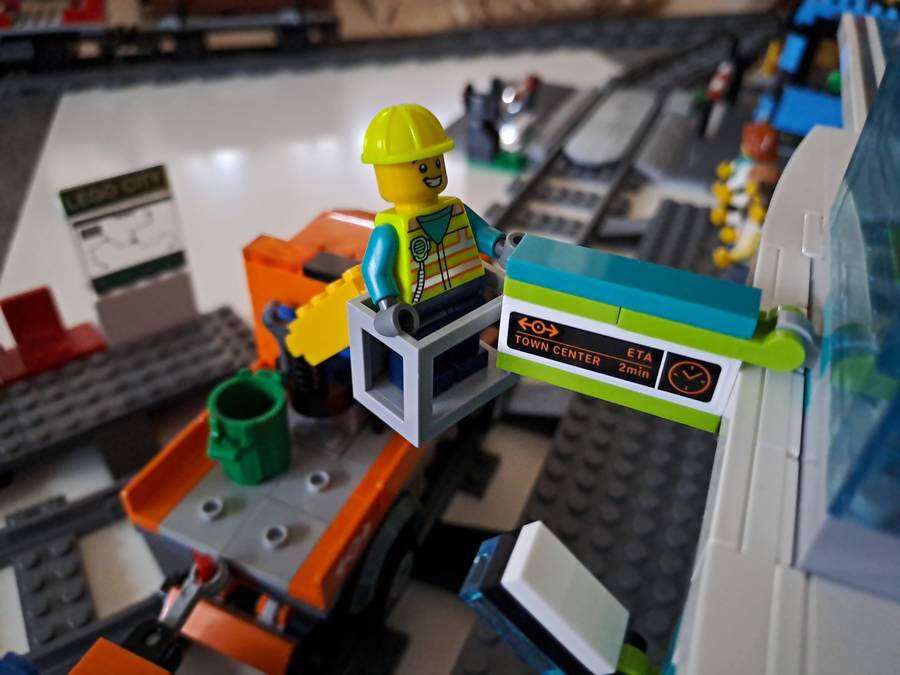 Lego vonatok terep asztalon