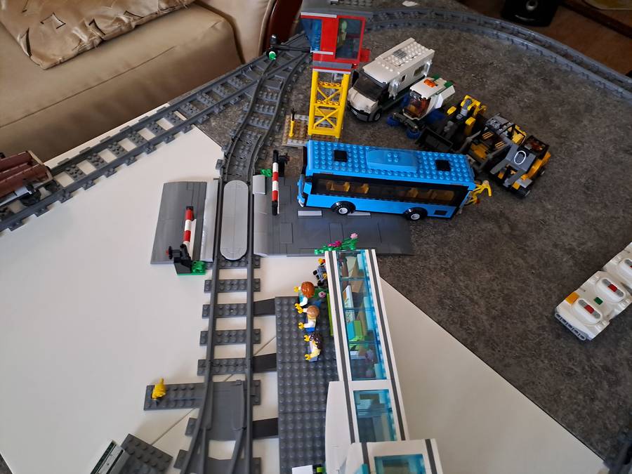 Lego vonatok terep asztalon