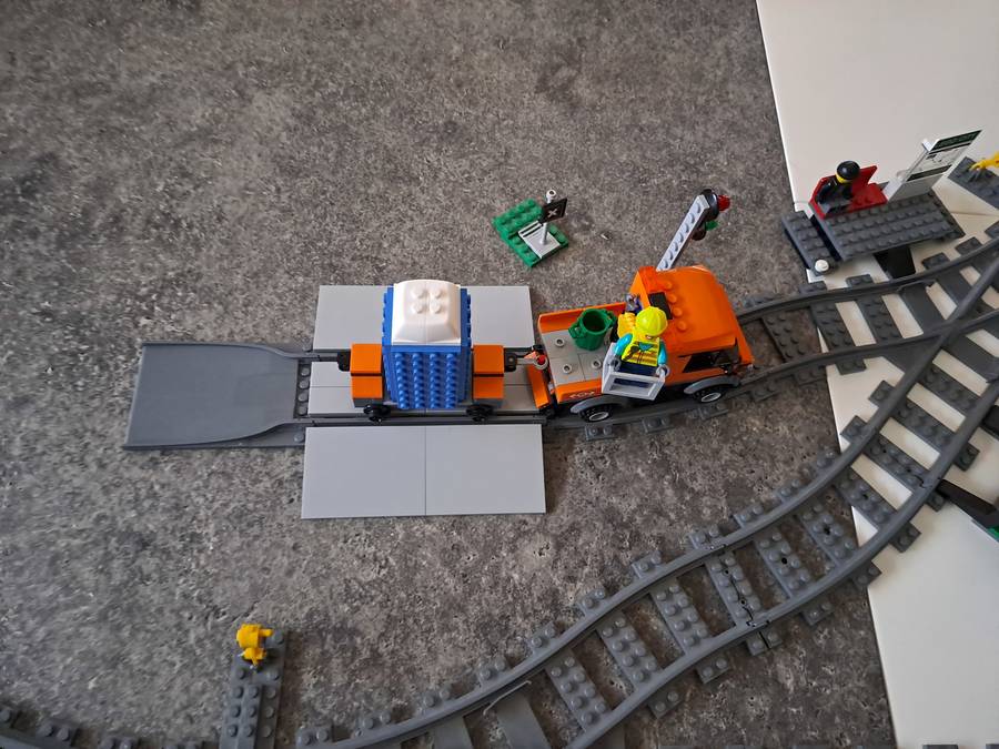 Lego vonatok terep asztalon