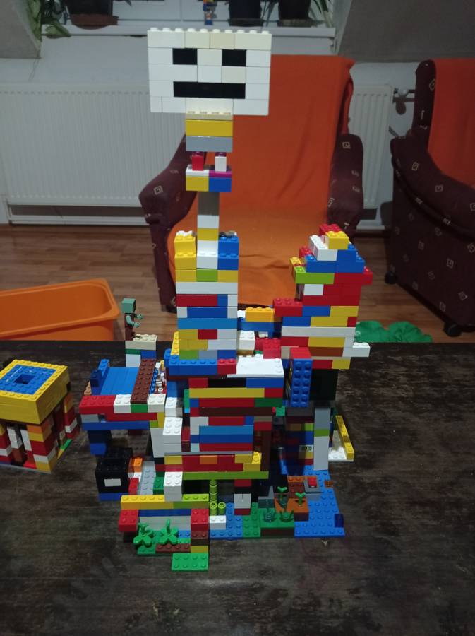Egyéni Creeper és csontváz barlang