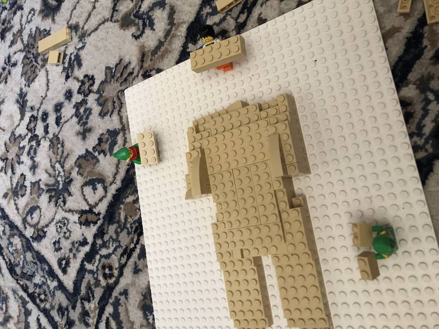 Lego oroszlán kicsiben