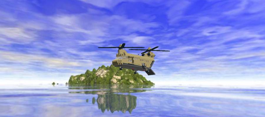 Teherhelikopter MOC