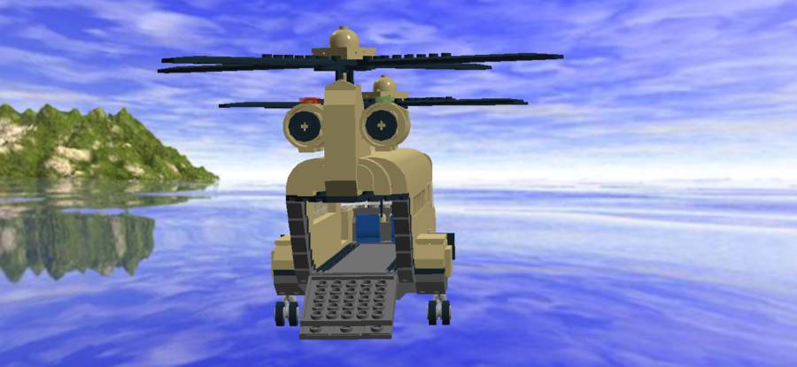 Teherhelikopter MOC