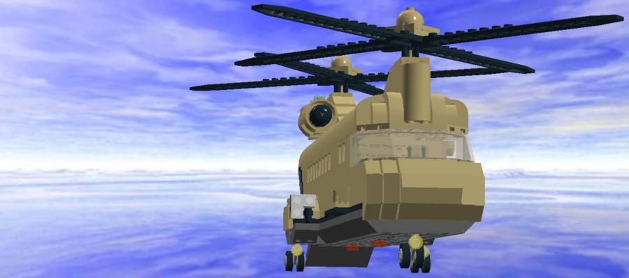 Teherhelikopter MOC