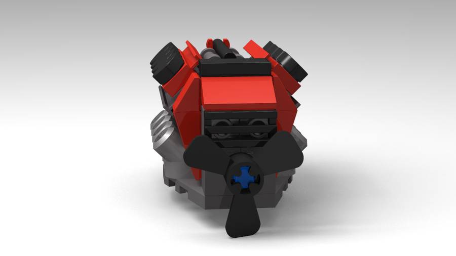 8 hengeres V-motor