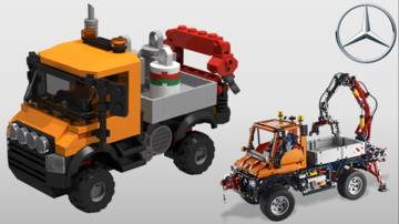 Mercedes-Benz Unimog U-400 kicsiben - MOC szett