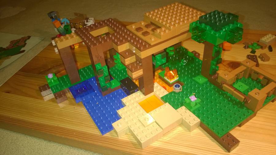 Karácsonyi Minecraft Lombház A Dzsungelben