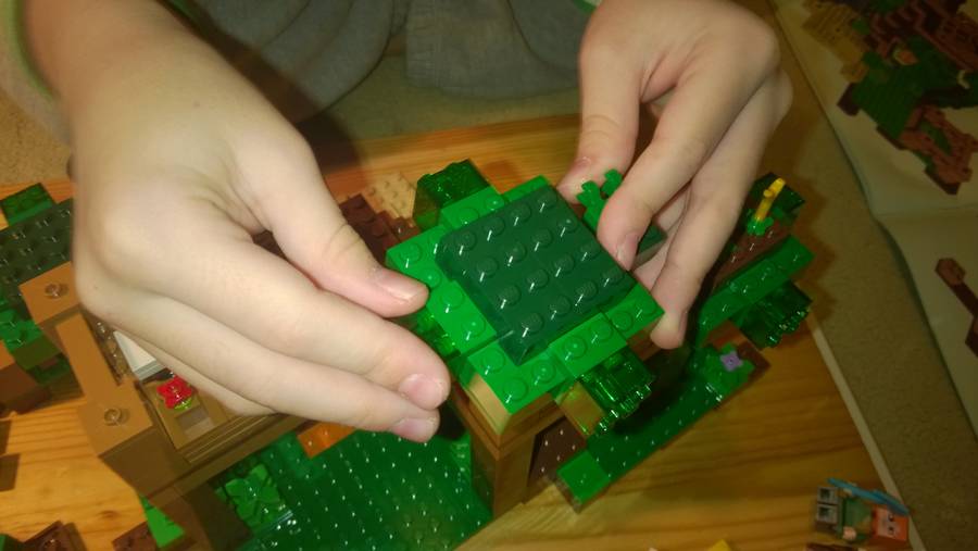 Karácsonyi Minecraft Lombház A Dzsungelben