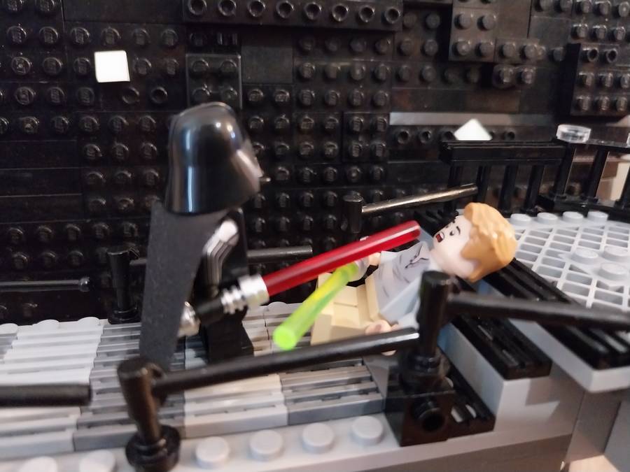 Luke Skywalker Darth Vader harca