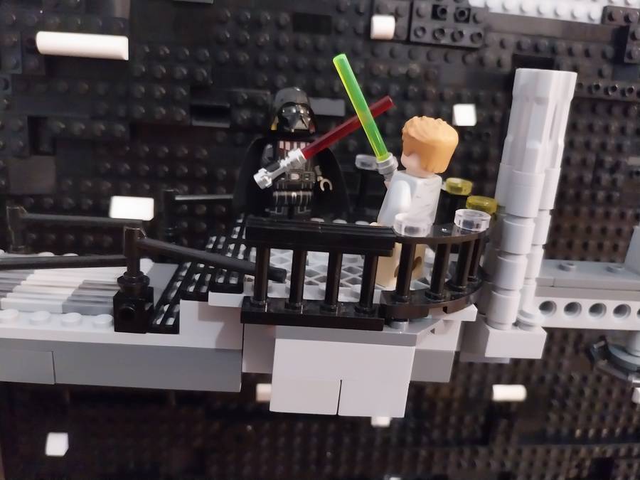 Luke Skywalker Darth Vader harca