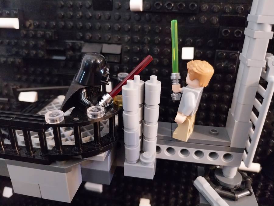Luke Skywalker Darth Vader harca