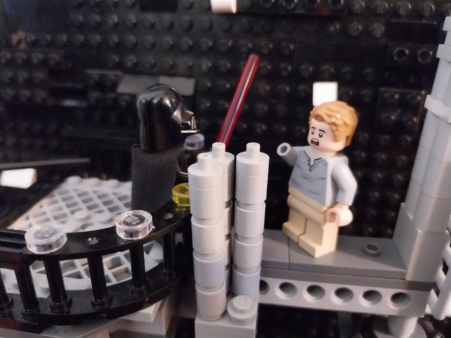 Luke Skywalker Darth Vader harca