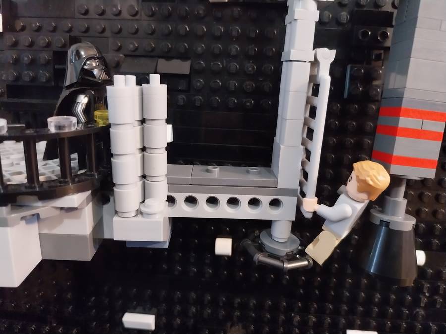 Luke Skywalker Darth Vader harca