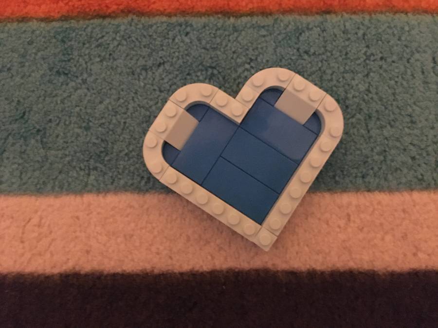 LEGO szívdoboz