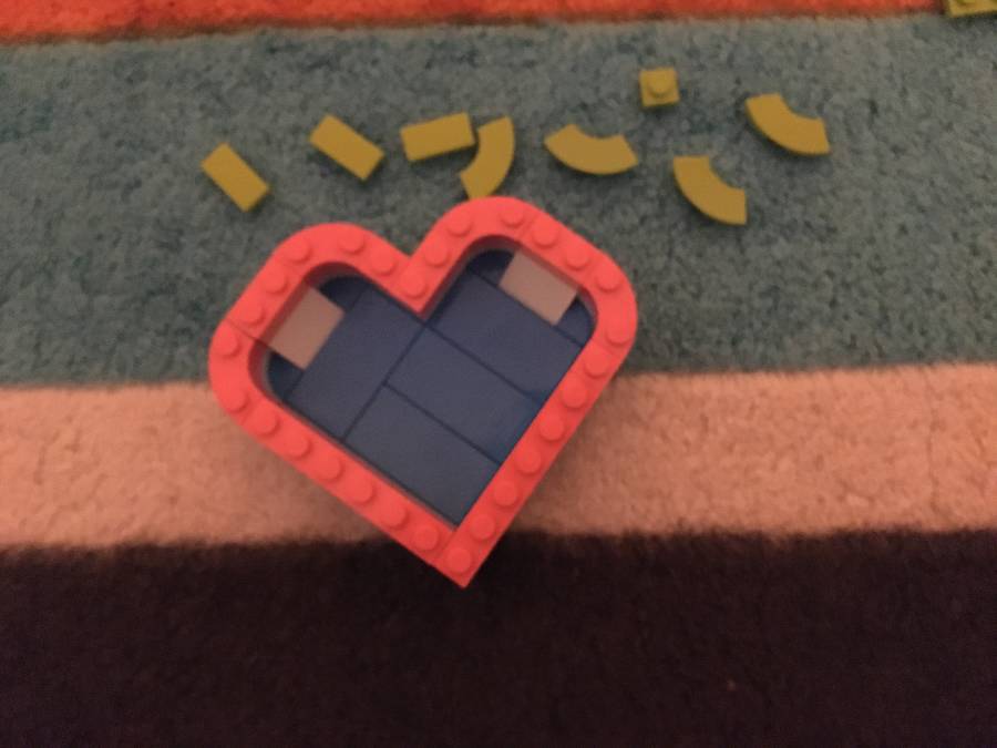 LEGO szívdoboz