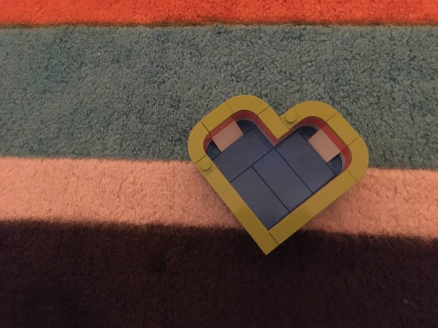 LEGO szívdoboz