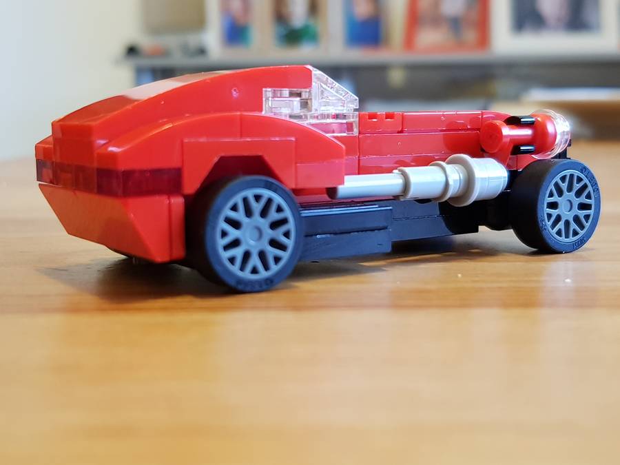 Piros roadster