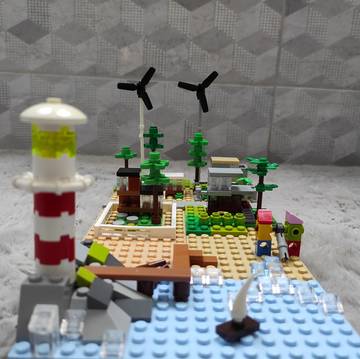 Tengerparti városrészlet