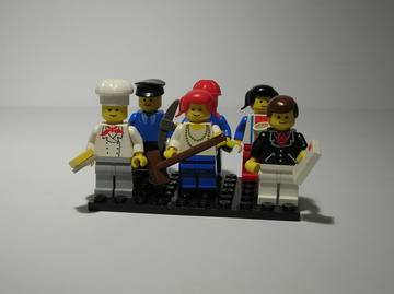 Mini-Figure Set Vintage Town