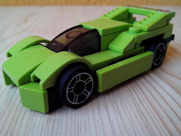 Lime Le Mans Car