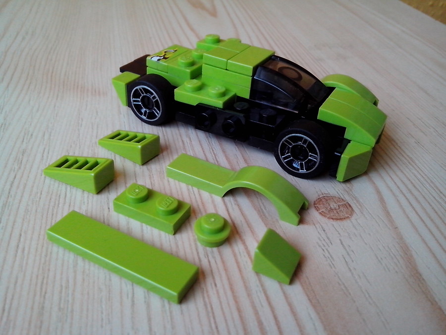Lime Le Mans Car