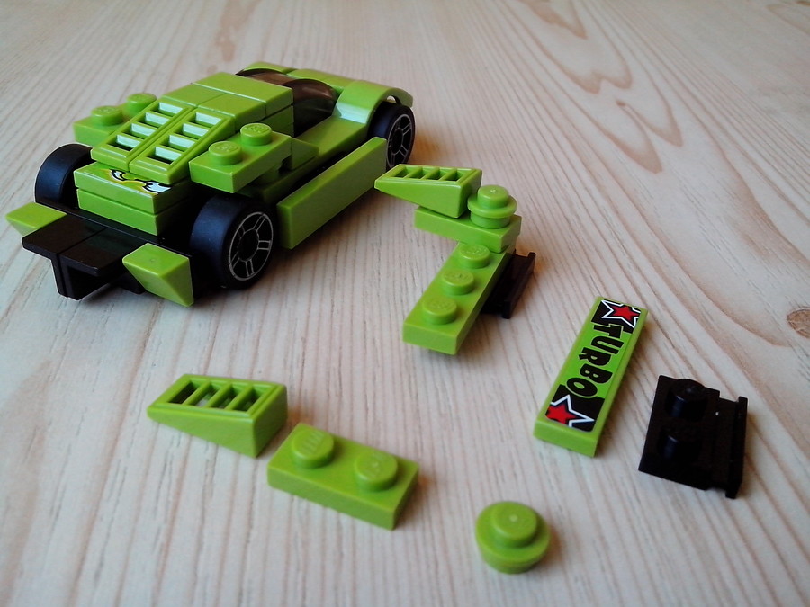 Lime Le Mans Car